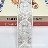 Cinta de Encaje de Organza Bordada con Perlas de 5 cm de Ancho, Hilo de Cuentas, Tubo de Cuentas, Accesorios para Vestido, Fabricante Mayorista de Manualidades DIY