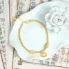 Nuevo Pulsera de Oro Arena Vietnamita, Estilo de Lujo Ligero, Pulsera de Concha con Forma de Lazo Incrustada de Diamantes, Joyería de Moda y Duradera para Mujer