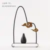 Nueva Estética de la Dinastía Song China Significado Zen Decoraciones Suaves Sala de Estar Estantería Casa de Té Vitrina Gabinete de Izakaya Adornos Pájaros en Ramas