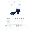 Conector pneumático tipo Y de três vias PY4/6/8/10/12 tubo de ar 1/2 polegada três furos mangueira PU conector rápido com redutor