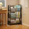 Estantería para Uso Doméstico, Librería de Múltiples Niveles para Montar en la Pared, Gabinete de Almacenamiento y Exhibición de Pie, Estante Móvil para Juguetes, Libros y Snacks para la Sala de Estar