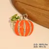 Nuevo Broche de Calabaza con Pedrería de Comercio Exterior Europeo y Americano Broche Decorativo de Esmalte Accesorio para Ropa Broche