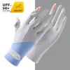 Guantes de Protección Solar para Mujer, de Manga Larga, para Ciclismo y Conducir en Verano, Mangas Protectoras Solares UV, Mangas Delgadas de Seda de Hielo, Protector Solar Transpirable