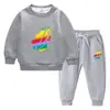 Conjunto de suéter infantil outono e inverno 2023 Estilo ocidental novo grande infantil de veludo acolchoado quente de inverno com mangas compridas