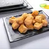 Xiangyuan Meimamine Louças Loja de Fondue Prato Prato Criativo Prato de Plástico Prato Preto Imitação de Porcelana Prato Comercial