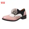 26 años productos en stock versátil nuevo estilo productos en stock primavera y otoño zapatos de mujer deseo estación independiente de Amazon tacón grueso punta redonda zapatos de mujer de un solo color