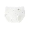 Pantaletas de algodón puro para mujer 10A antibacterianas, entrepierna extendida, transpirables, sin costuras, elásticas, ajustadas a la cadera, estilo universitario británico, pantaletas para mujer con temática de oso