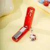 Conjunto de Mini Grampeador Original Série Hello Kitty da Sanrio para Estudantes, Grampeador Portátil para Provas e Documentos, Atacado