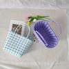 Atacado do Fabricante Bolsas Artesanais para Mulheres, Cestas de Vegetais Estilo Pastoral Costeiro, Bolsas de Praia Plásticas Modernas e Simples