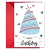 Set de Sobres Creativos de Tarjeta de Felicitación de Cumpleaños de Neón para Productos Nuevos Transfronterizos Tarjeta de Agradecimiento para Fiesta de Cumpleaños Tarjeta Tamaño Grande