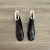 Botas Curtas Retro com Zíper Frontal para Mulheres 2026 Outono e Inverno Novo Design de Nicho Bico Redondo Forradas com Lã Quentes Slim Botas Curtas com Salto Alto