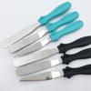 En stock: Juego de Espátulas de Acero Inoxidable de 4 Pulgadas, Juego de Tres Piezas para Decorar Pasteles, Espátula Recta, Espátula Curva, Herramientas para Hornear DIY