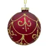 Venta al por mayor de fábrica bola de cristal pintada soplada bola decorativa navideña bola de cristal decorativa para árbol de Navidad