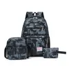 2025 Nuevo Set de Tres Piezas al por Mayor Transfronterizo Bolso Combinado Mochila de Gran Capacidad y Bolso Cruzado para Estudiantes de Secundaria, Preparatoria y Universidad