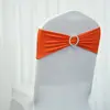 Correas de Hebilla de Diamante Gratis de Amazon Transfronterizas Funda Elástica para Silla de Hotel Boda Anillo de Correa de una Sola Capa Mariposa