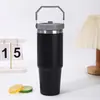 Copo térmico de grande capacidade 30oz para uso transfronteiriço com alça, copo de água térmico de aço inoxidável 304, copo de carro de grande capacidade, garrafa térmica