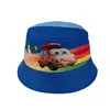 Comércio exterior chapéu de pescador infantil estampa de desenho animado chapéu balde para bebê feminino novo de verão chapéu de sol para meninos atacado T491