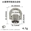 Anillo de Cinturón de Aleación de Zinc Cabeza de Monje DIY Funda para Teléfono Móvil Ferretería para Maletas Anillo Colgante Galvanizado Tornillo Anillo de Cinturón Hebilla de Uña de Chupete