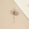Broche de esmeralda de alta calidad del Mago de Oz, borla translúcida de insecto, corsage de mariposa, tapeta de cheongsam, personalidad femenina