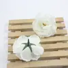 Flor artificial flor de rosa cabeza de flor boda flor artificial al por mayor cabeza de flor de rosa flor de seda rosa Estilo de pared