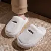 Pantuflas de algodón para mujer, de suela gruesa, cálidas y afelpadas, nuevo estilo 2025, para uso en interiores y en casa, adecuadas para parejas, pantuflas de invierno para hombre