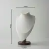 Suporte Exibidor de Joias em Madeira de Nogueira Cabide para Pulseiras e Joias Bandeja para Anéis Conjunto de Exposição de Modelos de Colares