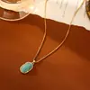 Collar Colgante Geométrico con Aroma a Flor de Romero, Hielo Triturado Transparente Natural, Joyería de Alta Gama Versátil de Moda de Lujo Ligero Personalizada