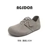 Zapatos Planos de Mula para Mujer Augusideng 2026 Nuevos Casuales con Cordones Slip-On Doble Uso Suela Suave Zapatos Individuales Perezosos
