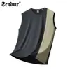 Chaleco sin mangas de cuello redondo para hombre, Chaleco de seda helada para correr en verano, Chaleco deportivo con sensación de hielo, Camiseta sin mangas de secado rápido