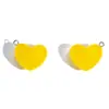Accesorios para Joyería DIY Colores Gelatina Corazón 3D Colgante de Resina Collar Llavero Encanto Decorativa Venta Caliente Transfronteriza