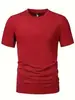 Playera Deportiva de Moda para Hombre Casual Elástica Cuello Redondo