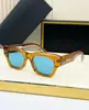 Gafas de Sol para Hombre Jmm Alanui Moda Transfronteriza Acetato Hechas a Mano Retro Protección Solar Fiesta al Aire Libre Gafas de Sol de Acetato de Moda