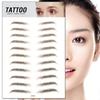 Pegatinas de Tatuaje Biónico 3D al por Mayor para Hombres y Mujeres Tatuaje de Cejas Simulado Semi-Permanente Impermeable de Larga Duración Bordado Artefacto de Cejas Perezosas