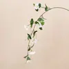 Flores de campanilla artificiales, de tallo largo, para decoración del hogar, arreglos florales y paisajismo de jardines