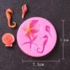 Decoración de Pastel de Cumpleaños de Niña del Océano de Fantasía Sirena Cola de Pez Adorno para Hornear de Hada Pequeña Princesita