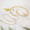 Joyería de Estilo Europeo y Americano, Elegante Cadena para la Cintura con Colgante de Corazón con Patrón Metálico para Mujer, Cadena Corporal de Múltiples Capas Versátil y de Moda