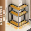 Estante de Esquina Estante de Almacenamiento para Cocina Estante para Especias Multifuncional Acero al Carbono a Prueba de Óxido Baño Estante Multifuncional para Organización del Hogar
