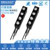 F3/3MM cuatro agujeros con portalámparas transparente LED indicador en línea cuentas de lámpara LED monocolor izquierdo positivo derecho negativo