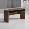 Mesa de conferencias modular rectangular larga y juego de sillas para estudio en casa y uso en oficina, escritorio y silla de oficina comercial simple
