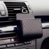 Suprimentos de carro saco de armazenamento de saída de ar de couro de carro caixa de armazenamento multifuncional saída de ar caixa de armazenamento de rack de telefone móvel