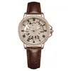 Relógio Mecânico Totalmente Automático Goldie Céu Estrelado Retro Luz Luxo Oco Feminino Nicho À Prova d'Água Alto Valor