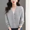 Chaqueta Casual de Corte Ajustado para Viajes de Otoño/Invierno 2026 Nuevo Diseño Simple, Elegante y Versátil Cárdigan de Punto