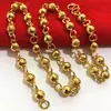 Corriendo el Jianghu micro-negocio más vendido collar para hombre trenzado bañado en oro oro de Tuhao joyería de oro cadena de oro de arena 18K