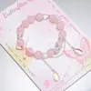 Explosões Super Fada Mori Cristal Lua Pulseira Feminina Design de Nicho Estudante Joker Cor Doce Pulseira de Namorada