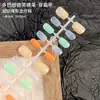 Nuevas Tiras de Uñas Pre-hechas Más Vendidas de 30 Piezas, Parches de Uñas Coloridos Electroplateados, Arte de Uñas Degradado, Uñas Portátiles Color Ojo de Gato Hielo-Transparente