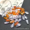 Pétalos de ágata 9x17mm ágata de color caramelo púrpura claro natural clips pétalos de suculenta accesorios para pasador DIY