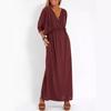 Vestido Curto de Verão 2026 Novo Moda Europeia e Americana Transfronteiriça Cor Sólida Cintura Alta Fenda Manga Curta para Sites Independentes e Aliexpress