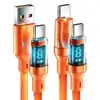 Apagado inteligente pantalla digital en tiempo real carga súper rápida de 120W apto para Apple 18, Huawei, Honor, Xiaomi 17 con iluminación digital