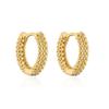 Aogu Producto Nuevo Transfronterizo Pendientes Mini Elegantes Retro de Nicho Europeo y Americano para Mujer Chapado en Cobre Oro Real Moda Pendientes Versátiles