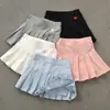 Saia Plissada para Meninas com Calça de Segurança e Saia, Saia Anti-Exposição Versátil para Crianças, Moda de Verão para Crianças Médias e Grandes